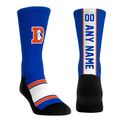 Youth Rock Em Socks Royal Denver Broncos Throwback Jersey Custom Crew Socks