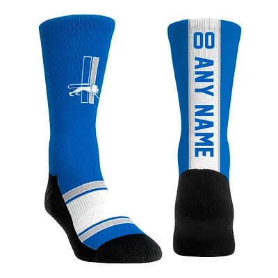 Youth Rock Em Socks Blue Detroit Lions Throwback Jersey Custom Crew Socks