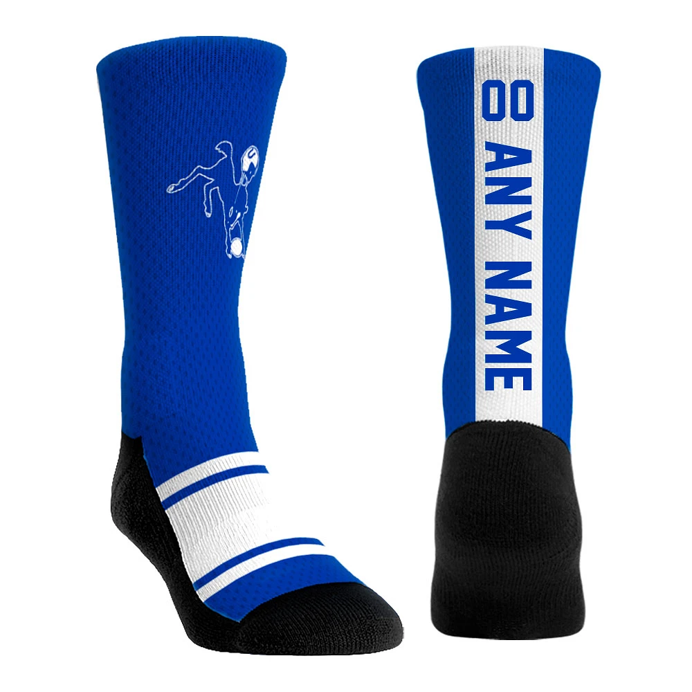 Unisex Rock Em Socks Royal Indianapolis Colts Throwback Jersey Custom Crew