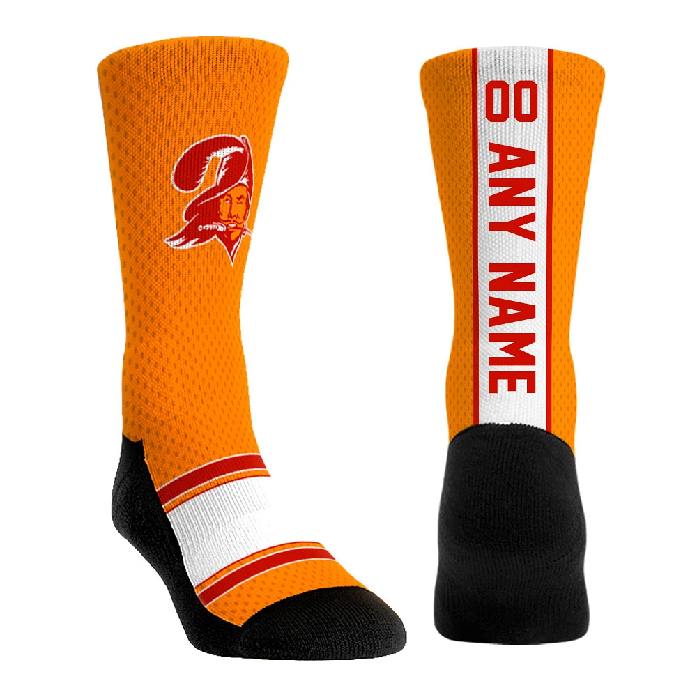 Unisex Rock Em Socks Orange Tampa Bay Buccaneers Throwback Jersey Custom Crew