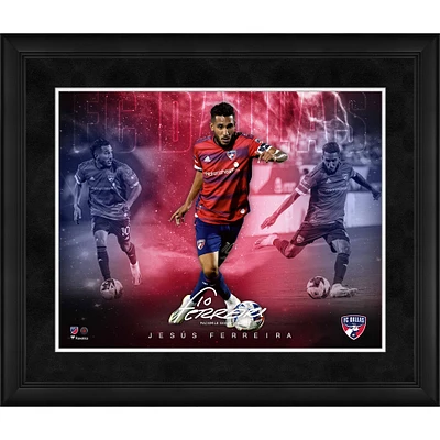 Jesus Ferreira FC Dallas Framed 16" x 20" Stars of the Game Collage