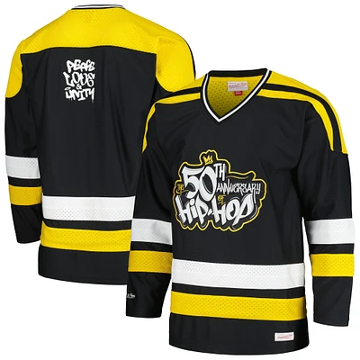 Unisex Mitchell & Ness Black 50th Anniversary of Hip Hop Jersey