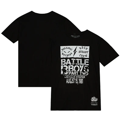 Unisex Mitchell & Ness Black 50th Anniversary of Hip-Hop Battle the B-Boys T-Shirt