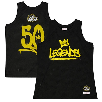 Unisex Mitchell & Ness Black 50th Anniversary of Hip-Hop Legends Jersey