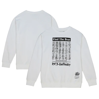 Unisex Mitchell & Ness White 50th Anniversary of Hip-Hop Pullover Sweatshirt