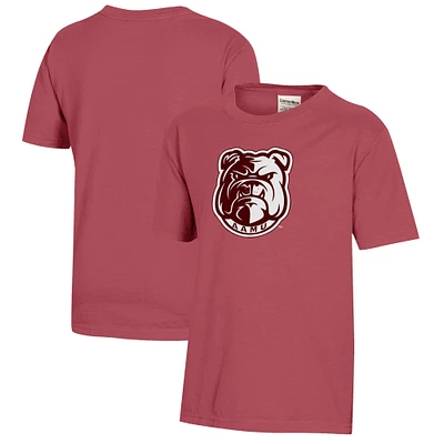 Youth  Maroon Alabama A&M Bulldogs Logo Comfort Wash T-Shirt