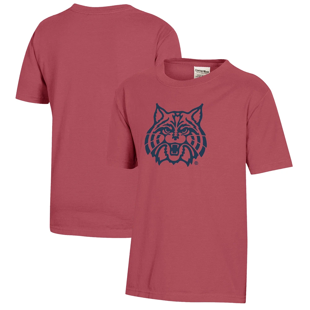 Youth Crimson Arizona Wildcats Logo Comfort Wash T-Shirt