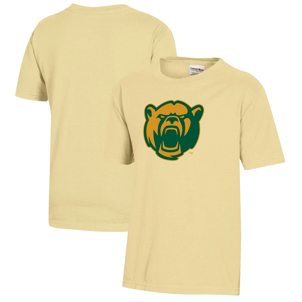 Youth Gold Baylor Bears Logo Comfort Wash T-Shirt