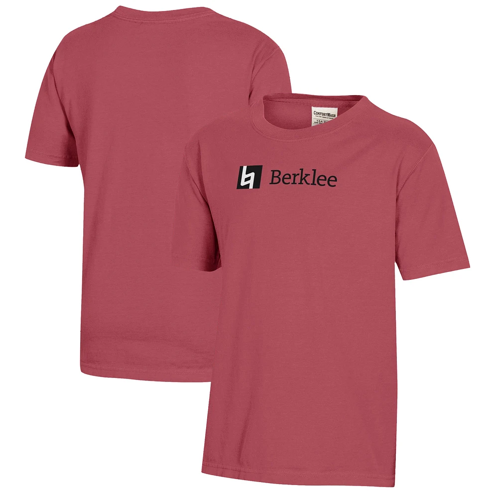 Youth Crimson Berklee College of Music Logo Comfort Wash T-Shirt