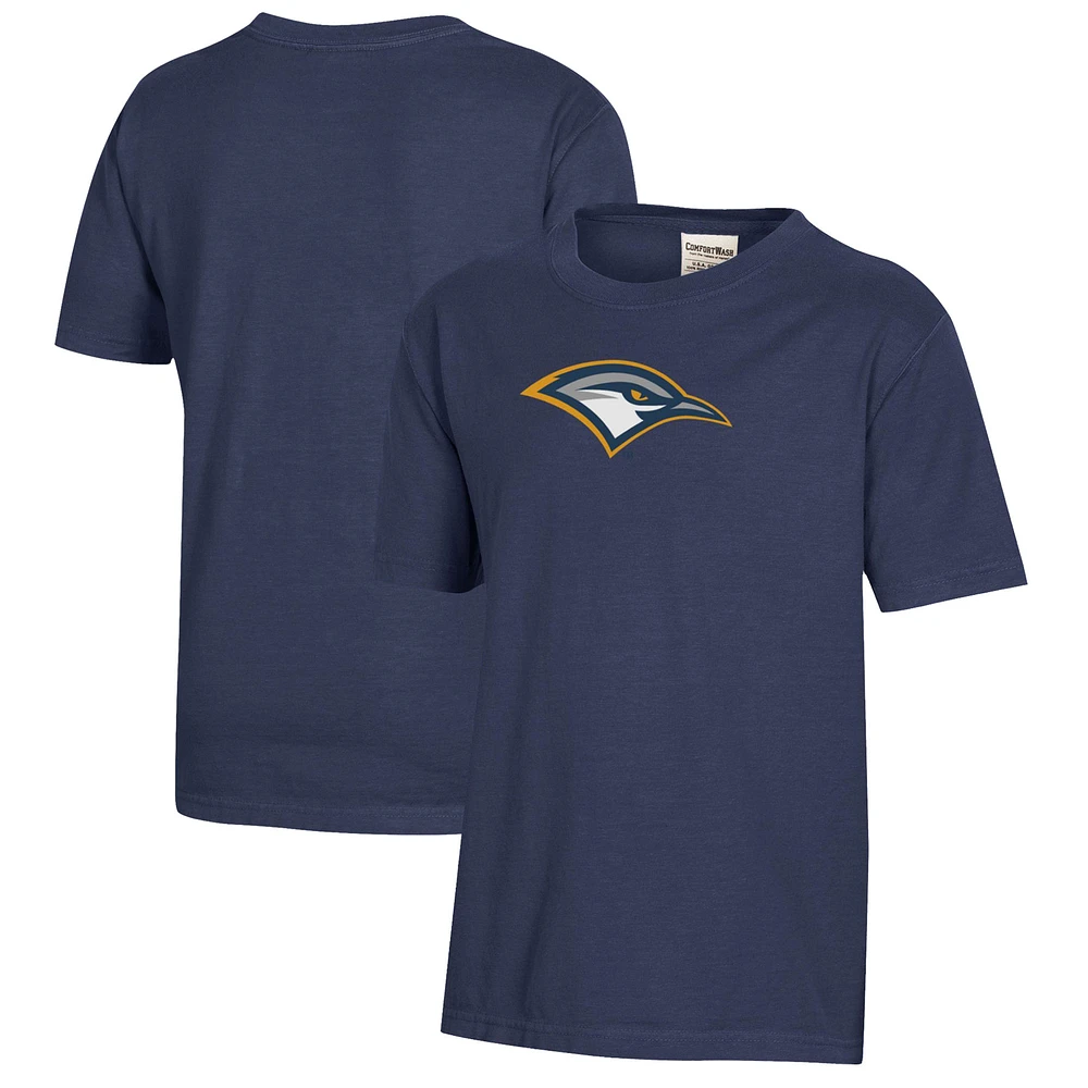 Youth Heather Navy Tennessee Chattanooga Mocs Logo Comfort Wash T-Shirt