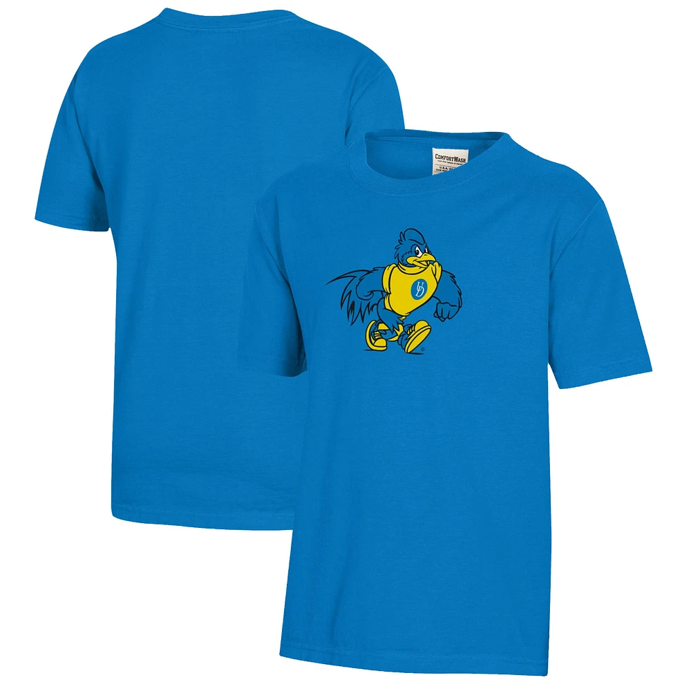 Youth Royal Delaware Fightin' Blue Hens Logo Comfort Wash T-Shirt