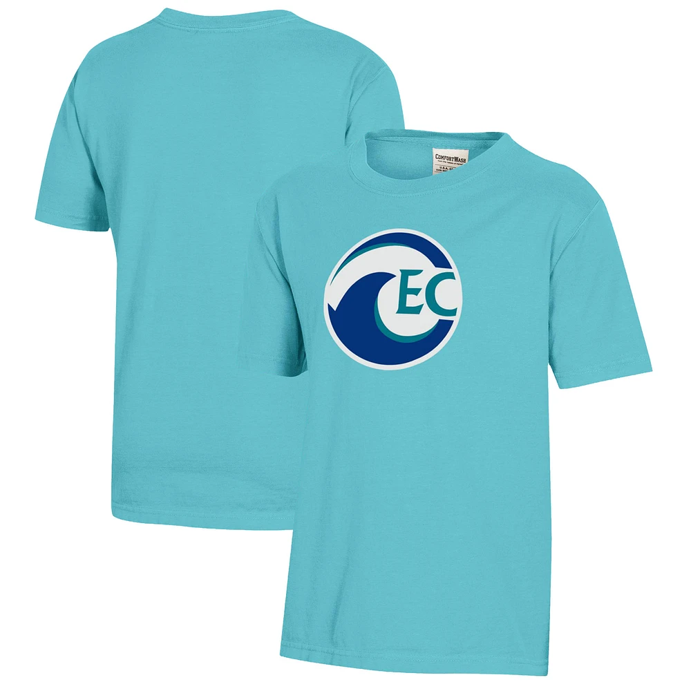Youth Turquoise Eckerd Tritons Logo Comfort Wash T-Shirt