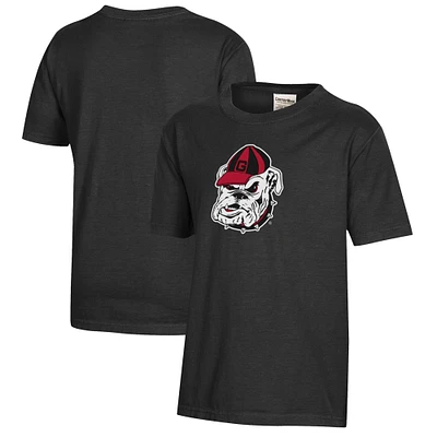 Youth Black Georgia Bulldogs Logo Comfort Wash T-Shirt