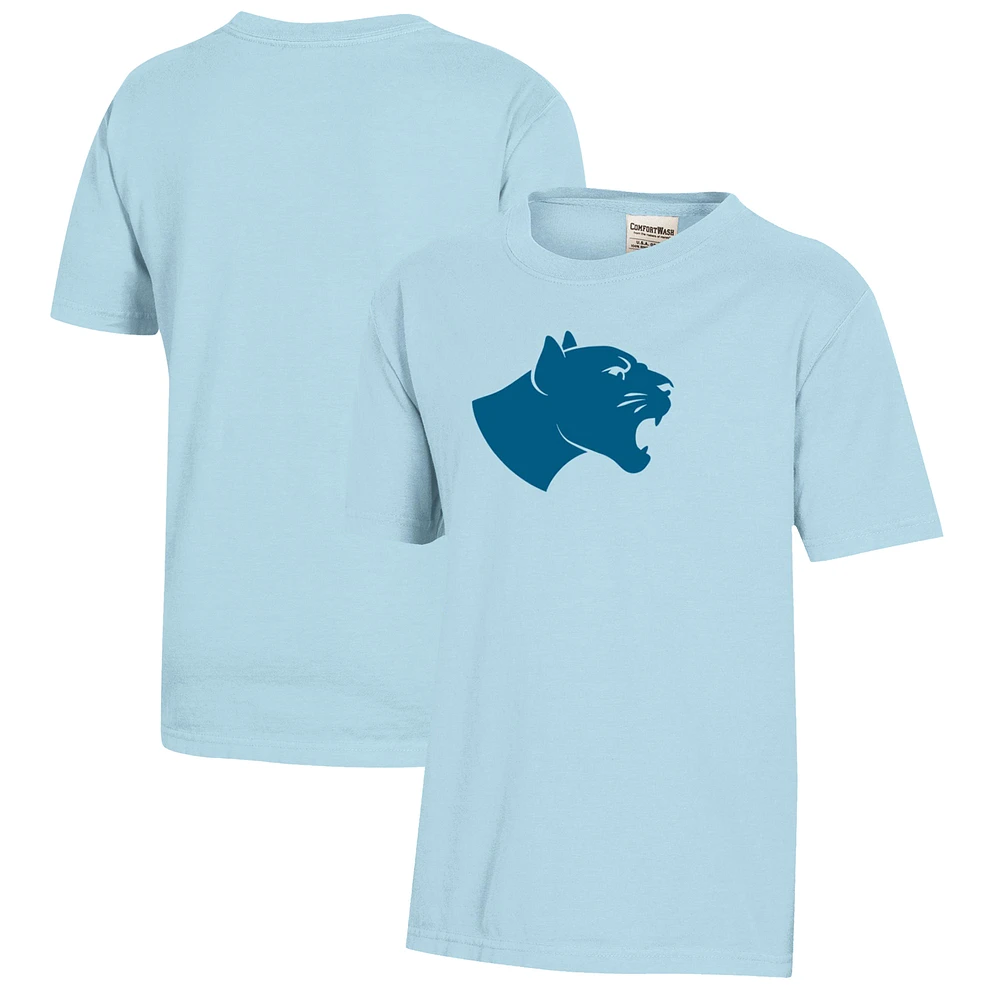Youth Light Blue Kean University Cougars Logo Comfort Wash T-Shirt