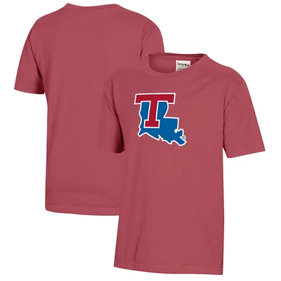 Youth Red Louisiana Tech Bulldogs Logo Comfort Wash T-Shirt