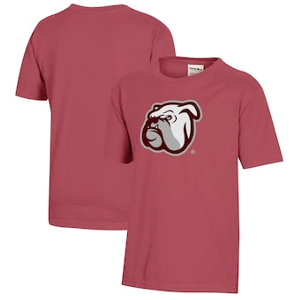 Youth Maroon Mississippi State Bulldogs Logo Comfort Wash T-Shirt