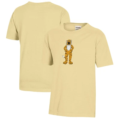 Youth  Gold Missouri Tigers Logo Comfort Wash T-Shirt