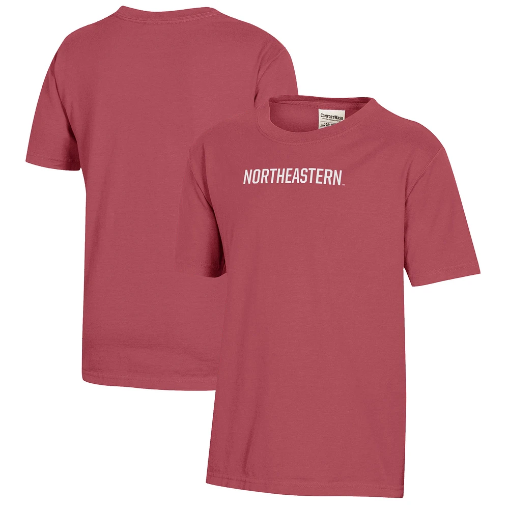 Youth Northeastern Huskies Logo Comfort Wash T-Shirt