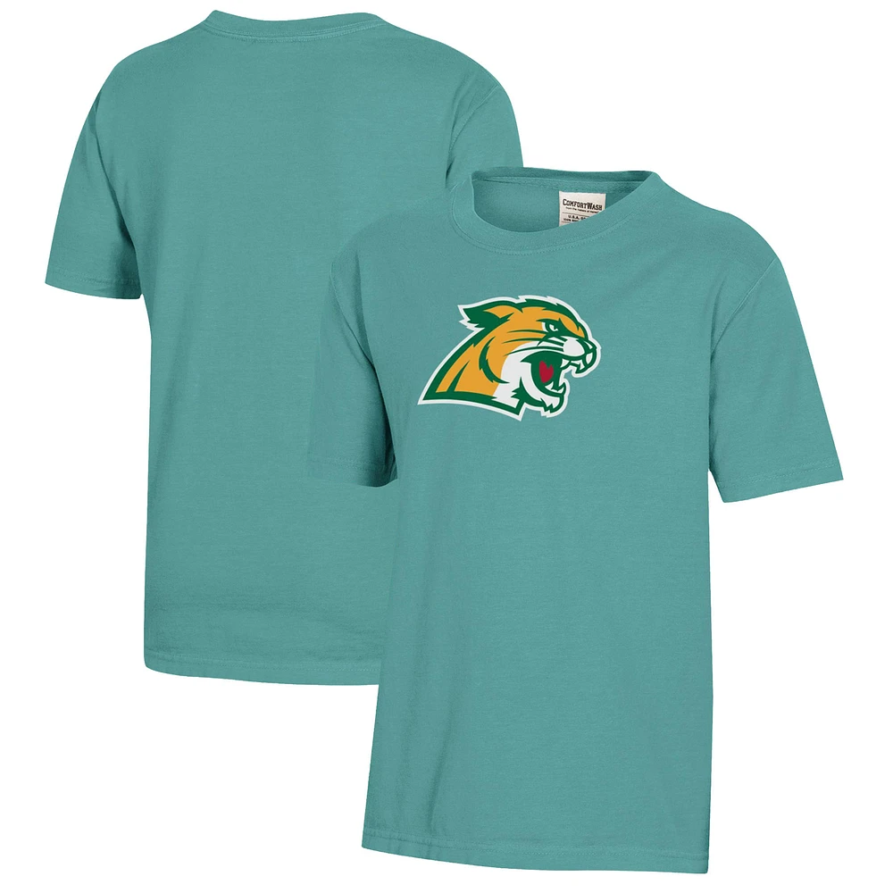 Youth Green Northern Michigan Wildcats Logo Comfort Wash T-Shirt
