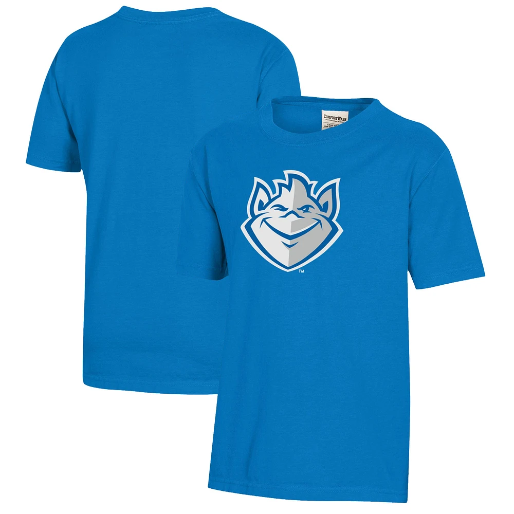 Youth Blue Saint Louis Billikens Logo Comfort Wash T-Shirt