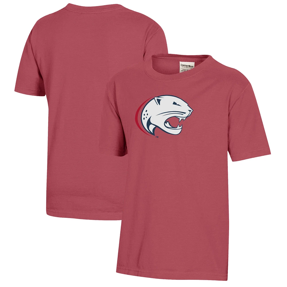 Youth Crimson South Alabama Jaguars Logo Comfort Wash T-Shirt