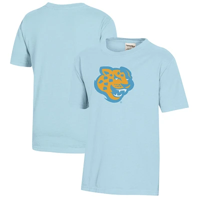 Youth Light Blue Southern University Jaguars Logo Comfort Wash T-Shirt