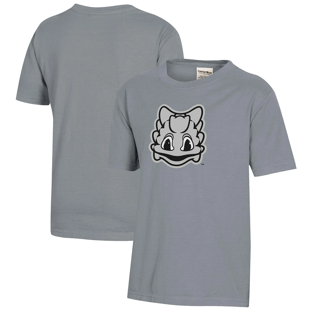 Youth Gray TCU Horned Frogs Logo Comfort Wash T-Shirt