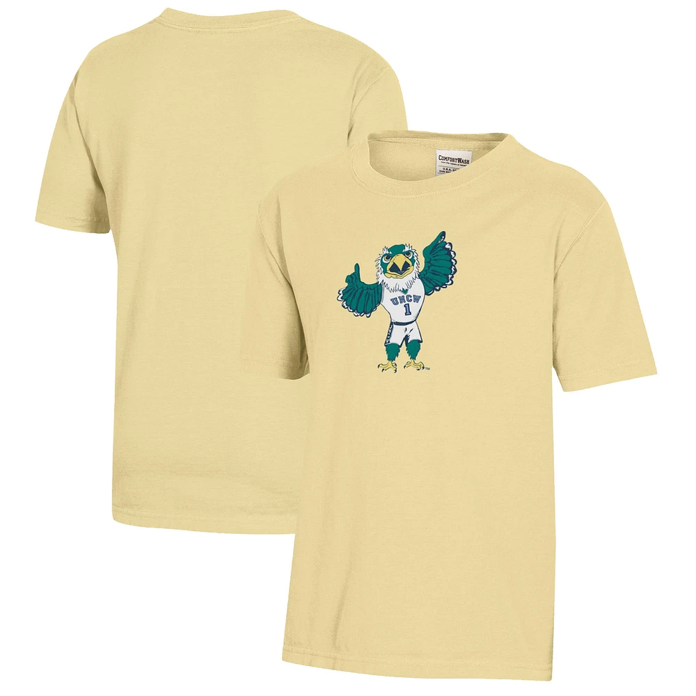 Youth Gold UNC Wilmington Seahawks Logo Comfort Wash T-Shirt