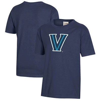 Youth  Heather Navy Villanova Wildcats Logo Comfort Wash T-Shirt