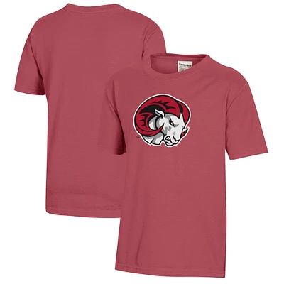 Youth Red Winston-Salem State Rams Logo Comfort Wash T-Shirt