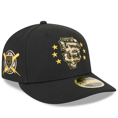 Men's New Era Black San Francisco Giants 2024 Armed Forces Day Low Profile 59FIFTY Fitted Hat