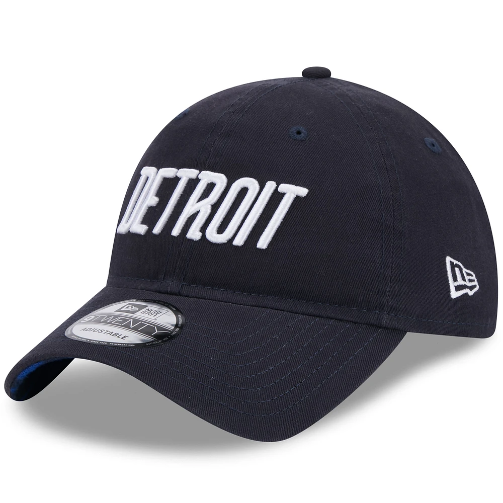 Men's New Era Navy Detroit Tigers 2024 City Connect 9TWENTY Adjustable Hat