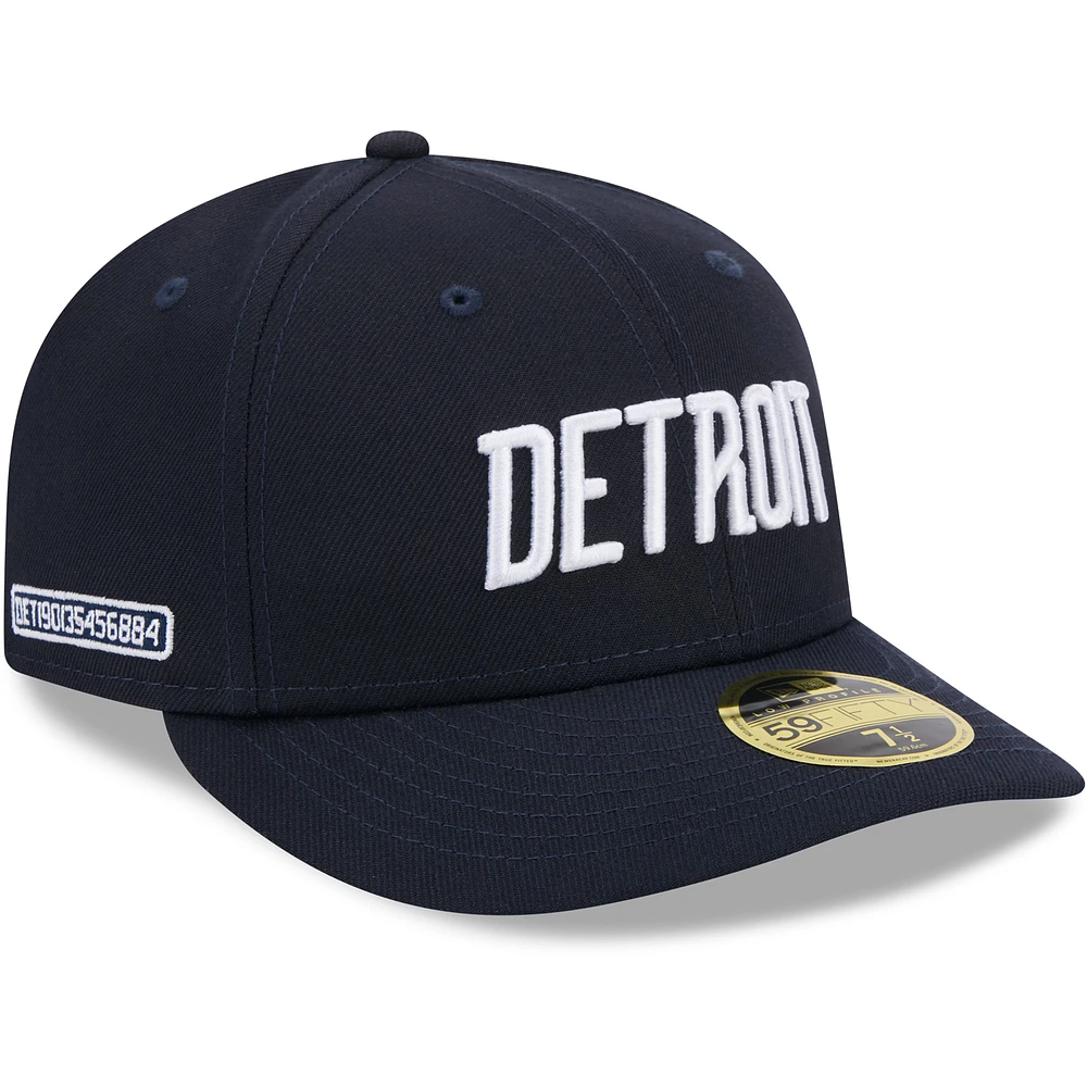 Men's New Era Navy Detroit Tigers 2024 City Connect Low Profile 59FIFTY Fitted Hat