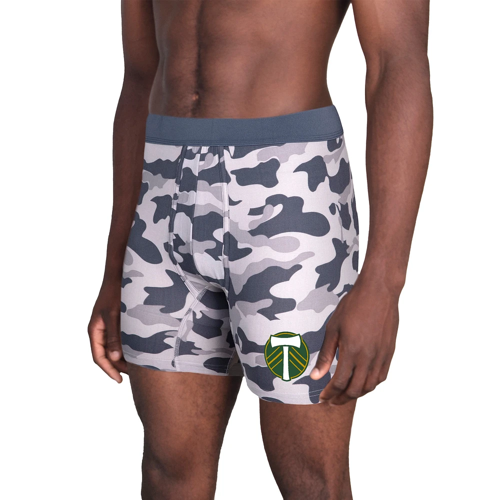 Men's Concepts Sport Charcoal Portland Timbers Invincible Knit Boxer Briefs