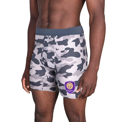 Men's Concepts Sport  Charcoal Orlando City SC Invincible Knit Boxer Briefs