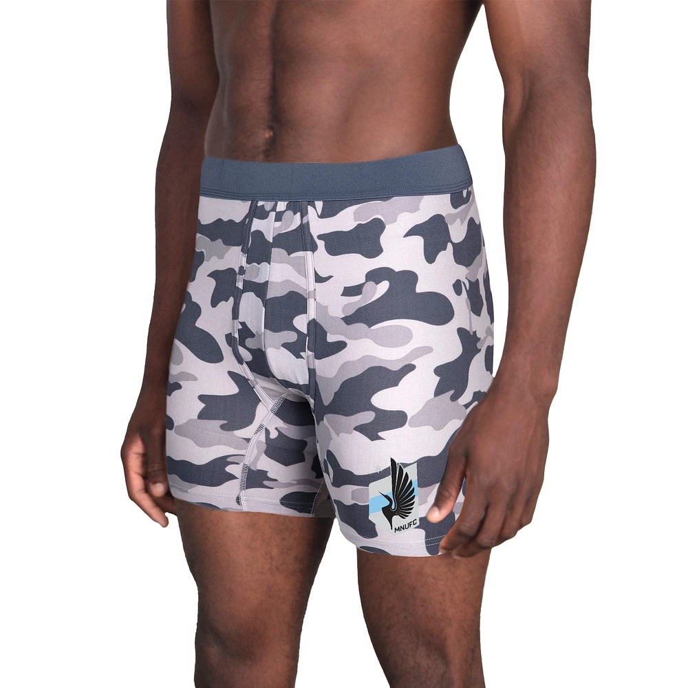 Men's Concepts Sport Charcoal Minnesota United FC Invincible Knit Boxer Briefs