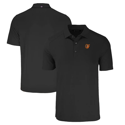 Men's Cutter & Buck Black Baltimore Orioles Big Tall Forge Eco Stretch Recycled Polo