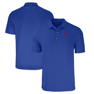 Men's Cutter & Buck Royal Philadelphia Phillies Big & Tall Forge Eco Stretch Recycled Polo