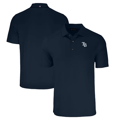 Men's Cutter & Buck Navy Tampa Bay Rays Big Tall Forge Eco Stretch Recycled Polo