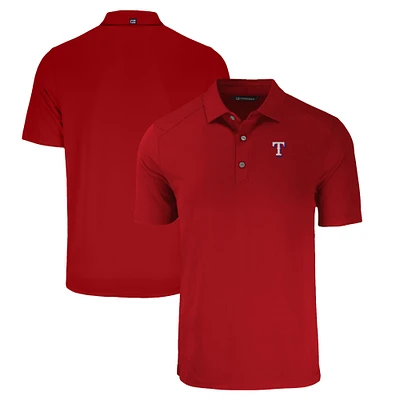 Men's Cutter & Buck Red Texas Rangers Big Tall Forge Eco Stretch Recycled Polo