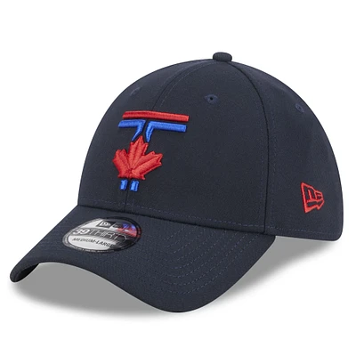 Men's New Era Navy Toronto Blue Jays 2024 City Connect 39THIRTY Flex Hat