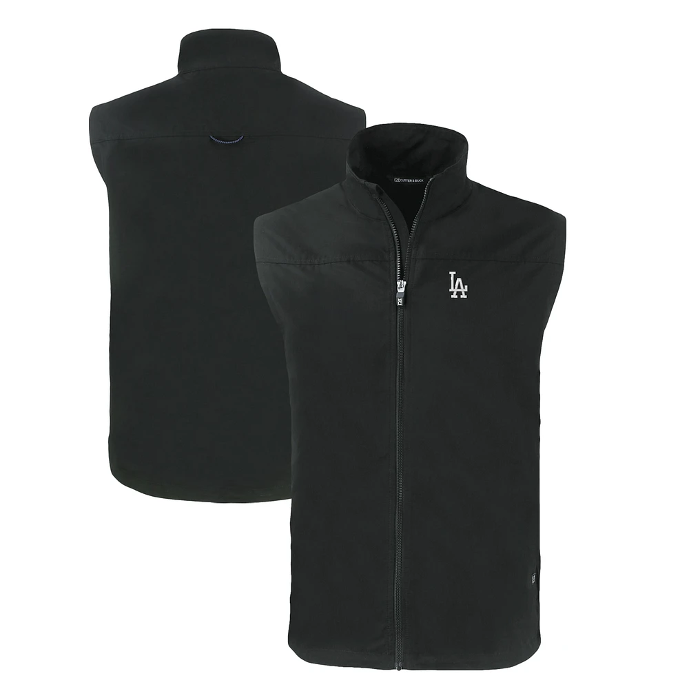 Men's Cutter & Buck Los Angeles Dodgers Charter Eco Recycled Full-Zip Vest