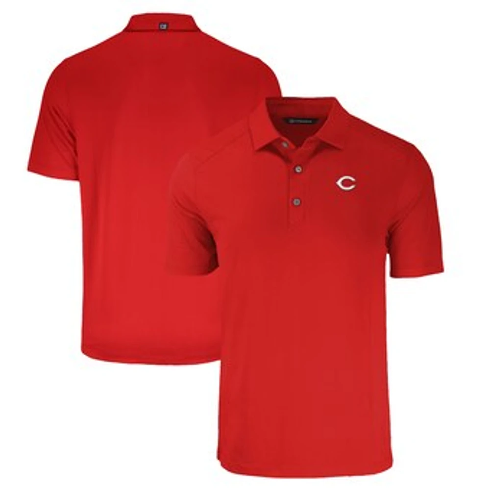 Men's Cutter & Buck Red Cincinnati Reds Forge Eco Stretch Recycled Polo