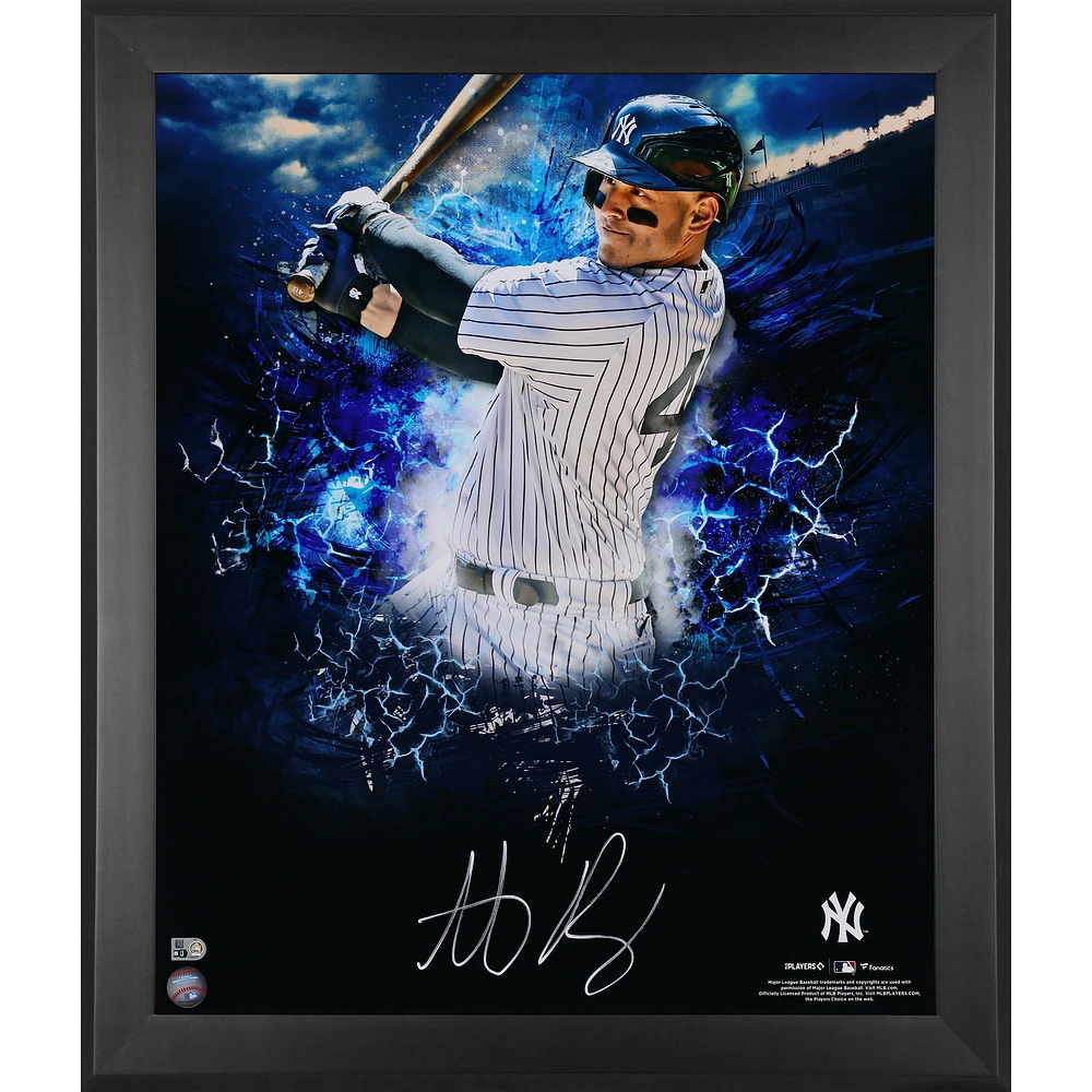 Anthony Rizzo New York Yankees Autographed Framed 20" x 24" In Focus Photograph