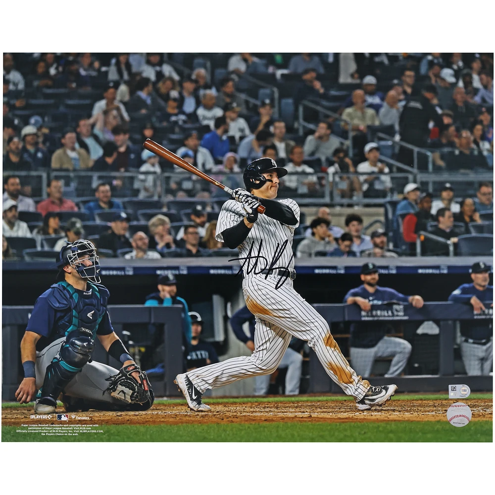 Anthony Rizzo New York Yankees Autographed 16" x 20" Swing in Pinstripes Photograph