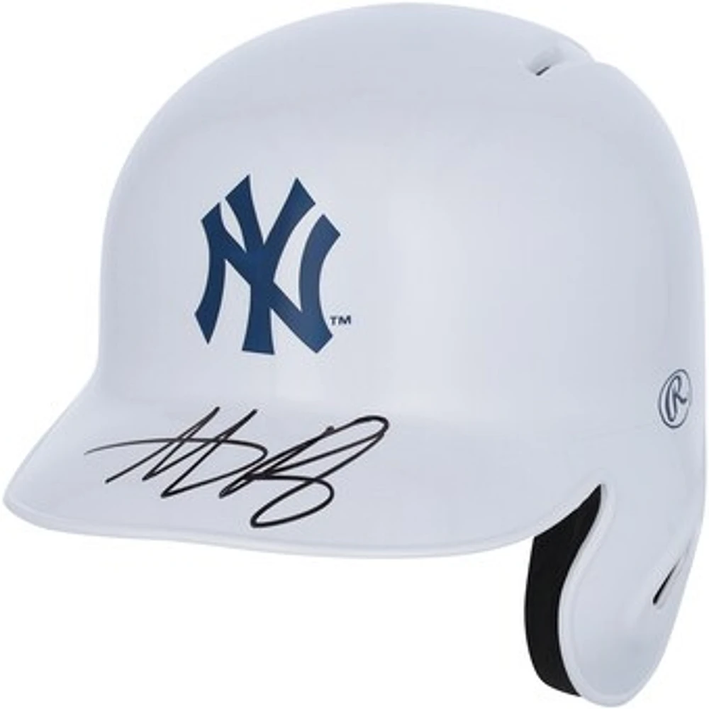 Anthony Rizzo New York Yankees Autographed Alternative Chrome Mini Batting Helmet