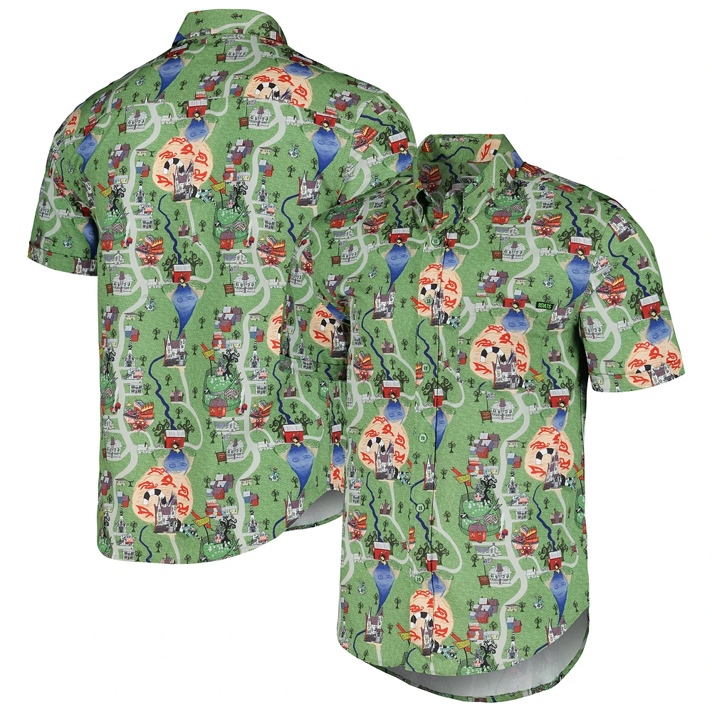 Unisex RSVLTS Green Beetlejuice Terror of Winter River Button-Down Shirt