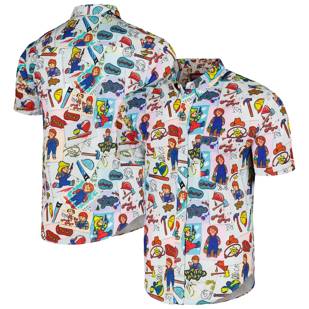Unisex RSVLTS Blue Chucky Wanna Color? Button-Down Shirt
