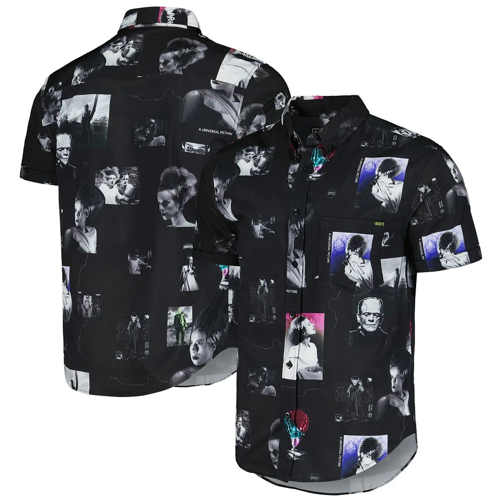 Unisex RSVLTS Black Frankenstein Bride Lives Button-Down Shirt
