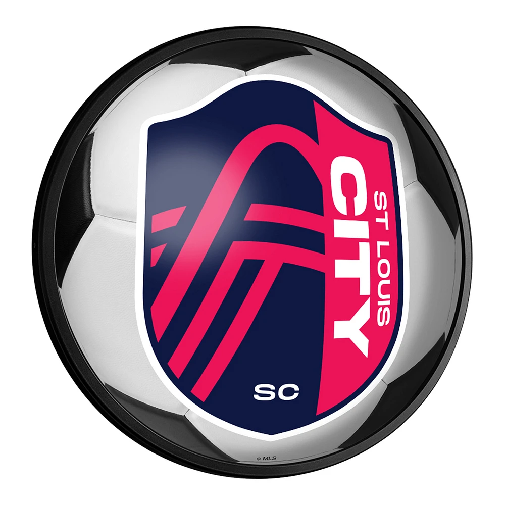St. Louis City SC 18'' Round Slimline Illuminated Soccer Ball Wall Sign